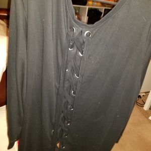 Torrid 6 lace up back sweater